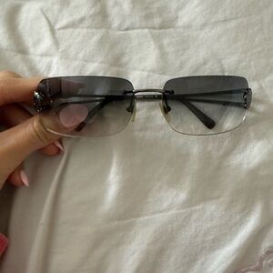 Versace Gradient Black Sunglasses